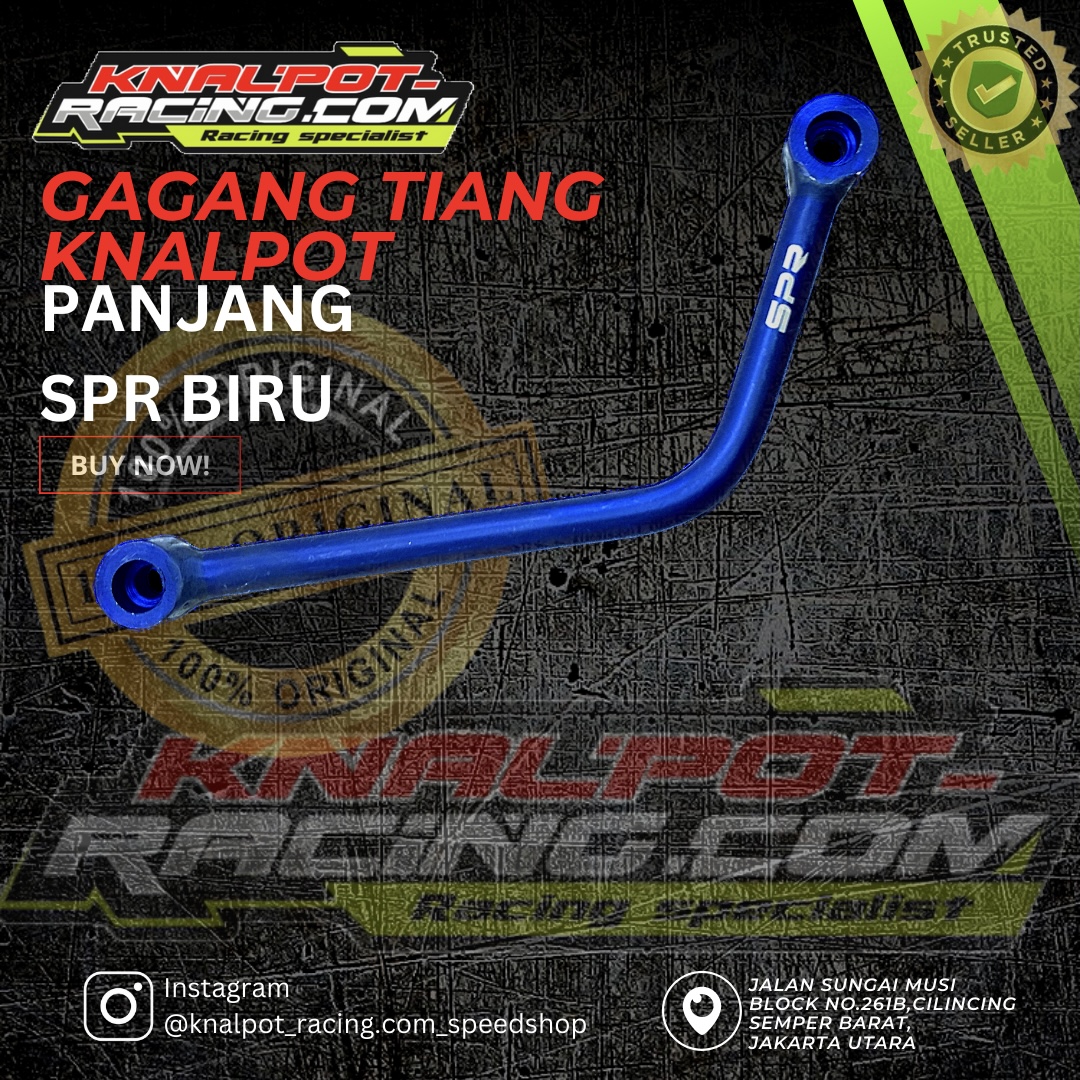 GAGANG TIANG KNALPOT SPR SILVER 18CM